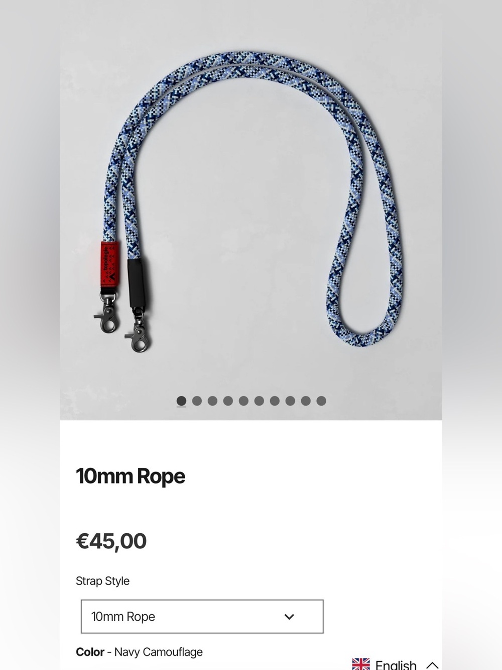 10mm Rope - Navy Camouflage
